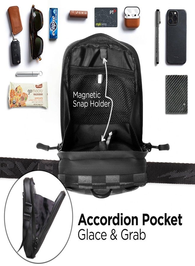 SUPERVEK Pro Small Sling Bag for Men Women Crossbody, Water-Resistant Small Side Bag for men travel Cross Body Shoulder Hand Mini Bag for men, Passport Small Bags for Mens Gifts- Streetwear Reflective - Image 3